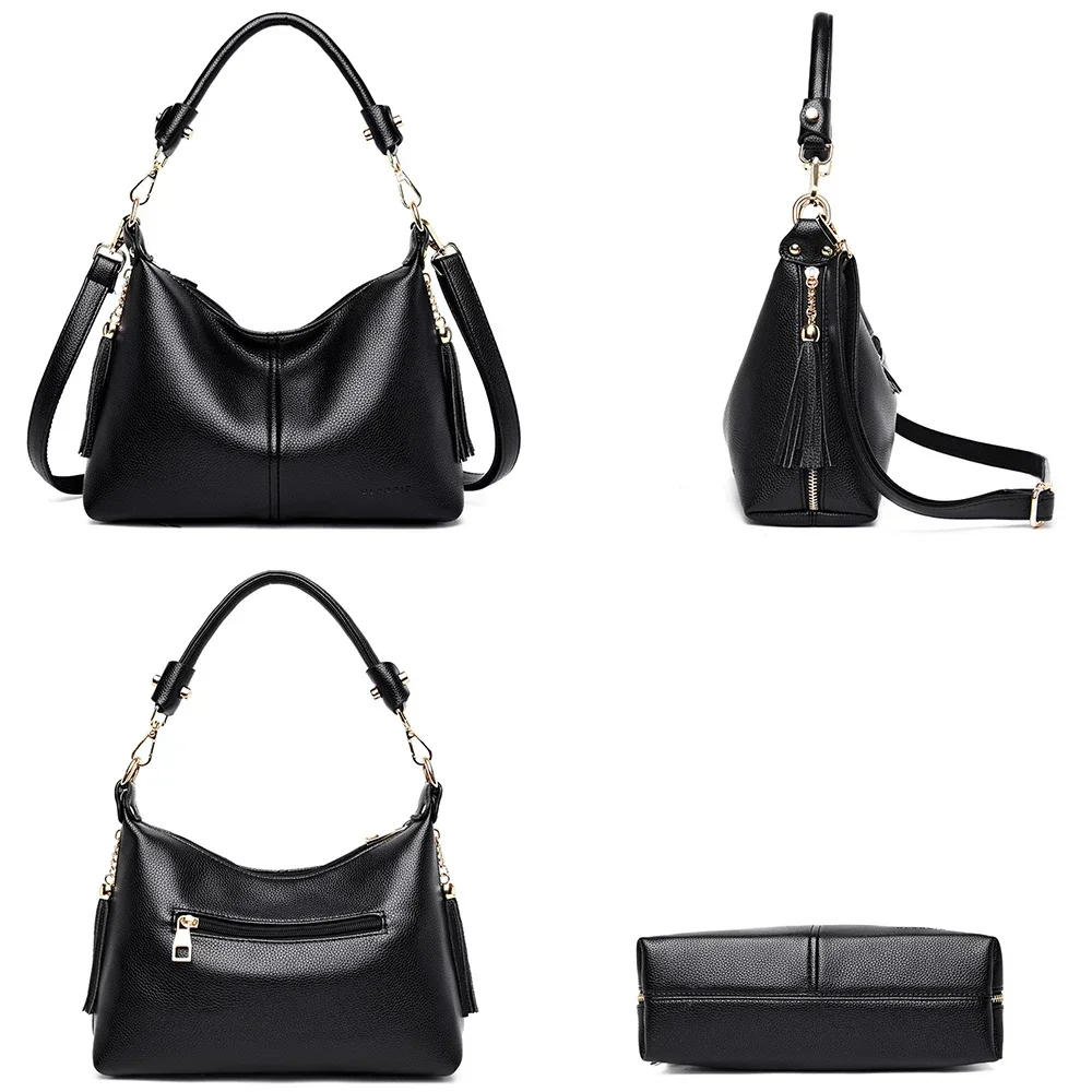 Bolsas Hobos de couro pequenas para mulheres, Crossbody Bags, Shoulder Bag, Designer de luxo, alta qualidade