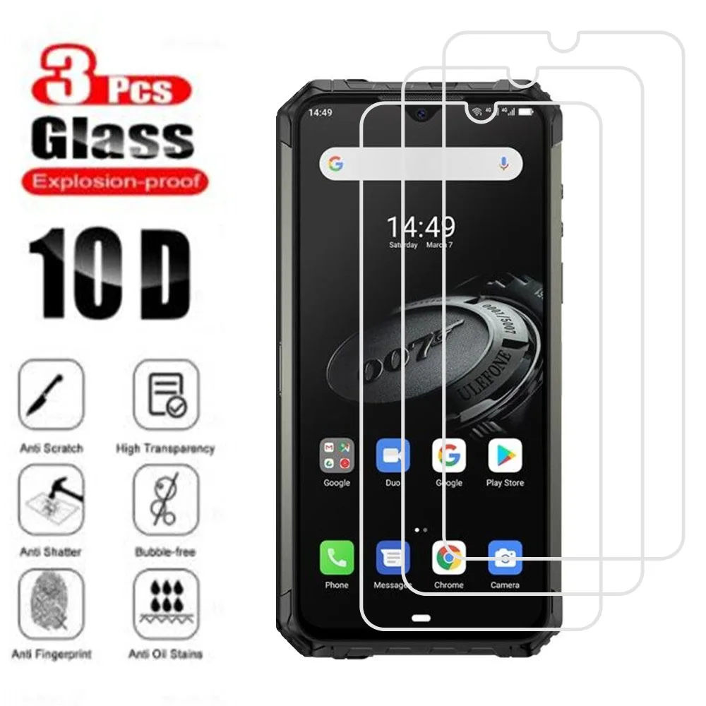 3pcs Protective Glass For Ulefone Armor 11 10 8 5G 9E 9 7E 7 6 6S 6E 5S Screen Protector for Ulefone Armor X5 X8 Pro Glass