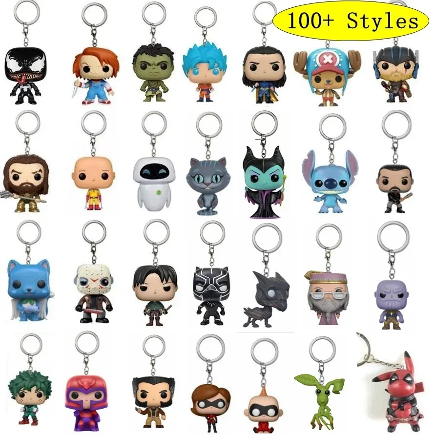 Funko figura de acción de bolsillo Stranger Game Of Venom Aquaman trono juguetes cosas lindo llavero colección modelo juguetes Iron Man muñecas