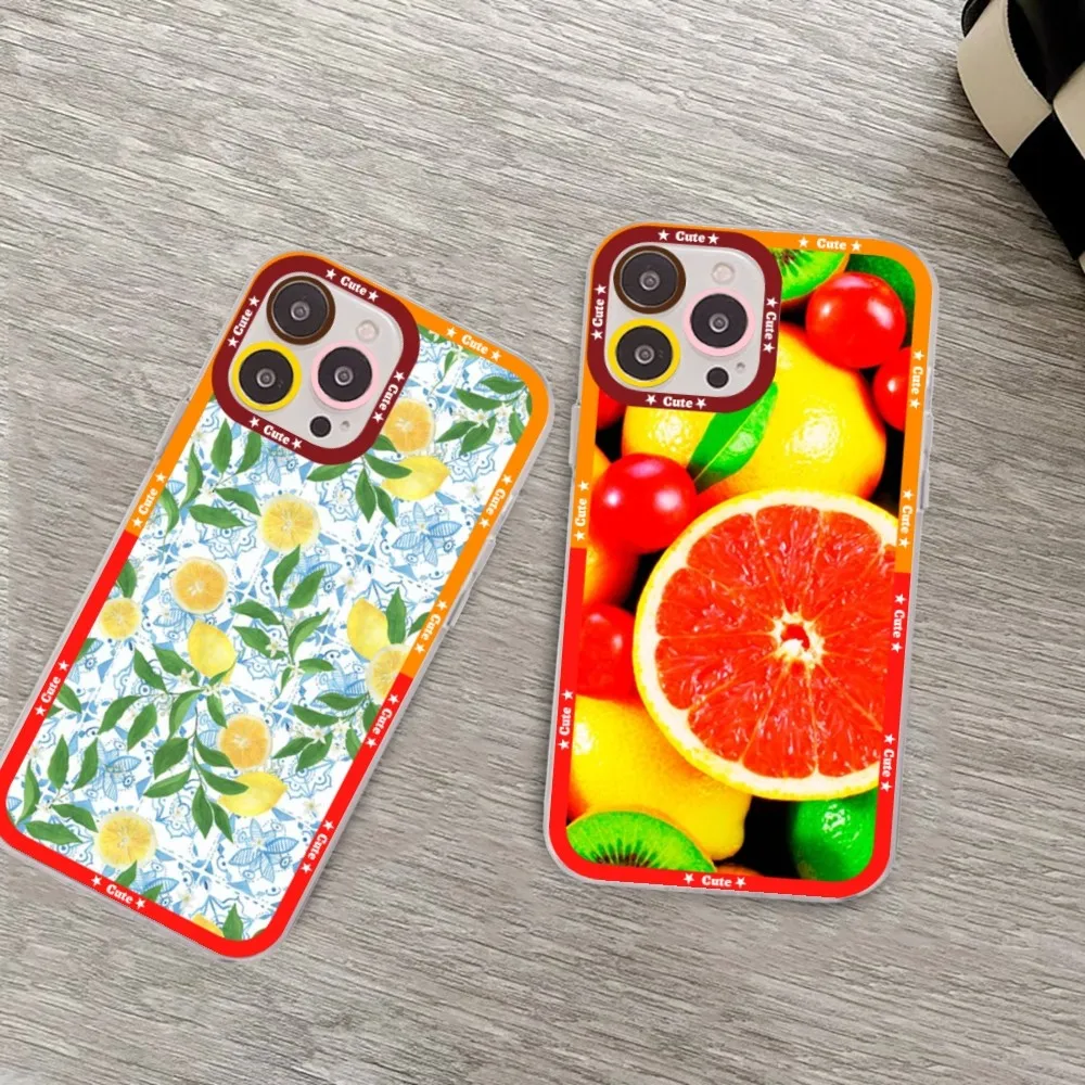 Fruit Lemon Cherry Phone Case For Samsung A 10 20 30 70 13 21 32 72 22 51 52 53 71 73 32 4g 32 5g Fundas