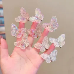 5pcs Korean Style Elegant Butterfly Hair Claw Cute Multicolor Hair Clip Claw Clamp Braid Hair Headwear Girls Accessories