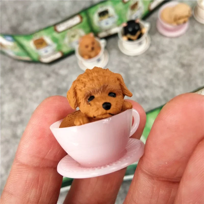 

Cute Kawaii Tea Cup Dog Blind Box Animals in Cups Cute Puppy Mystery Blind Box Gifts Toy Model Anime Figure Collect Ornaments