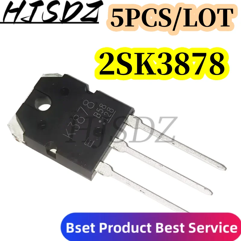 Transistor MOS FET, nuevo, 2SK3878 TO-247 K3878 TO-3P 3878 TO3P, 5 unids/lote