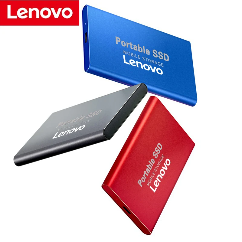 Lenovo-高速外付けソリッドステートハードドライブ、ポータブルSSD、ラップトップ用ハードディスク、Mac、1テラバイト、2テラバイト