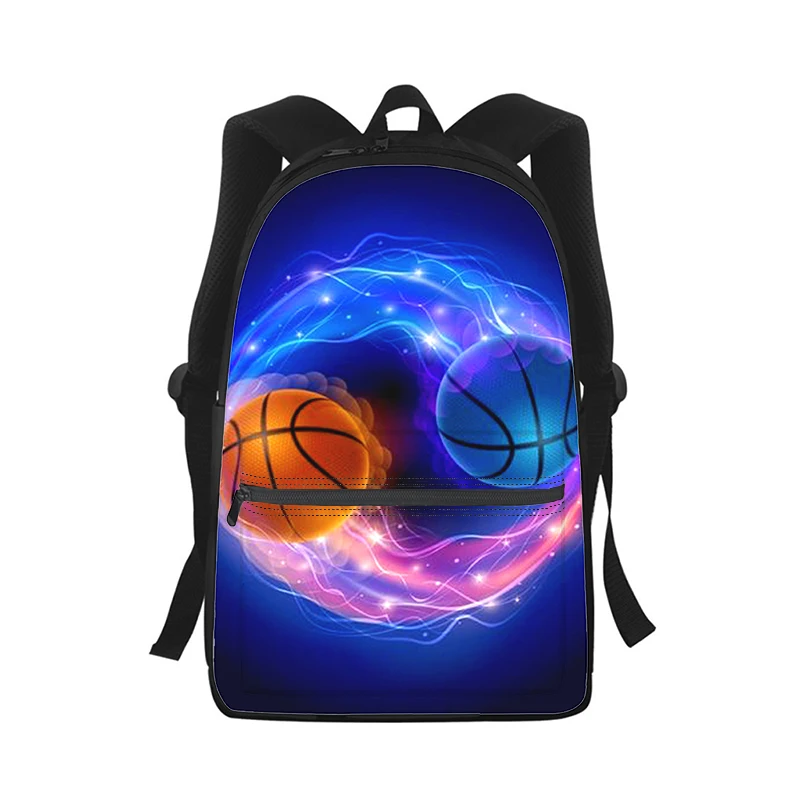 Basketball Männer Frauen Rucksack 3D-Druck Mode Student Schult asche Laptop Rucksack Kinder Reise Umhängetasche