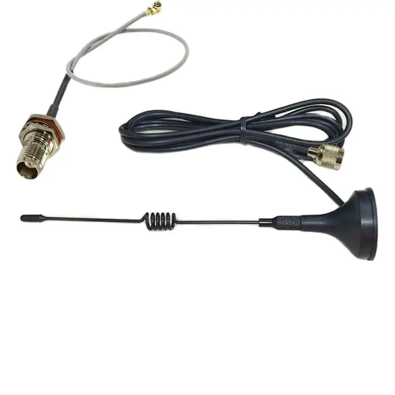 

2.4Ghz 3dbi Wifi Antenna with Magnetic Base Extension Cable 1.5m TNC Male Connector + TNC Female Bulkhead switch ufl/ipx Cable
