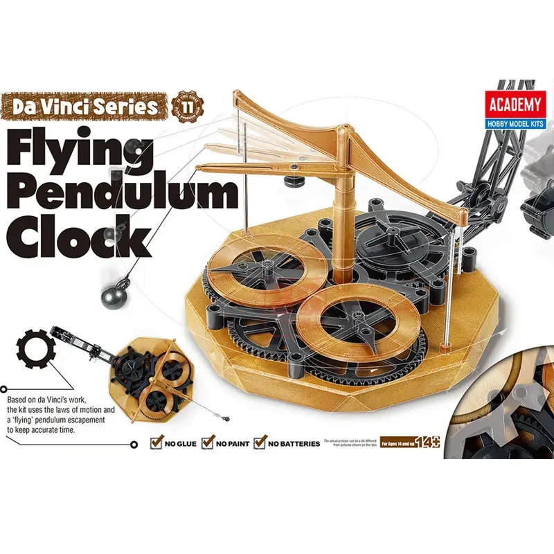 

Academy Assembly Model Kit 18157 Flight Clock Adhesive Free and Movable