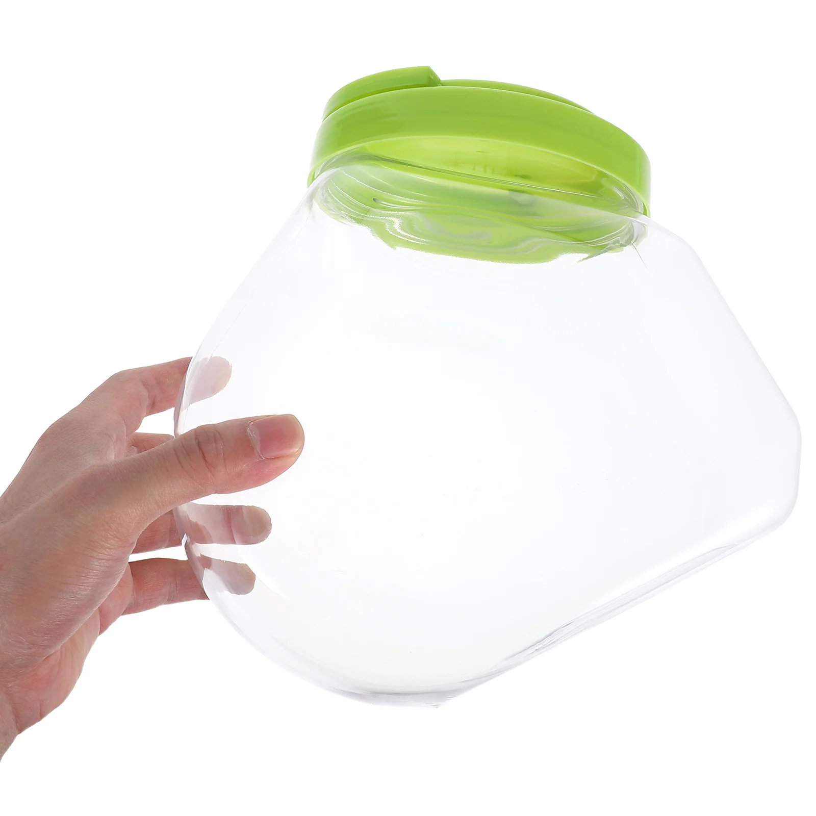 

2500ml Large Airtight Transparent Storage Jar Plastic Container Sealed Food Canister for Kitchen Office Car Honey Treat