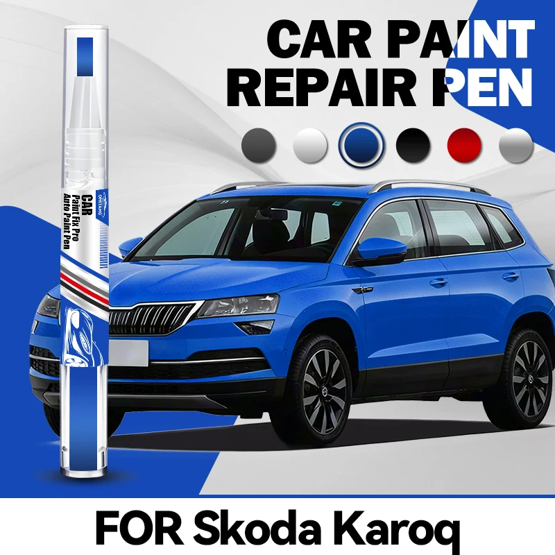 For Skoda Karoq 2017-2025 auto paint repair pen car paint repair scratch acrylic paints concealer pencil car accessories