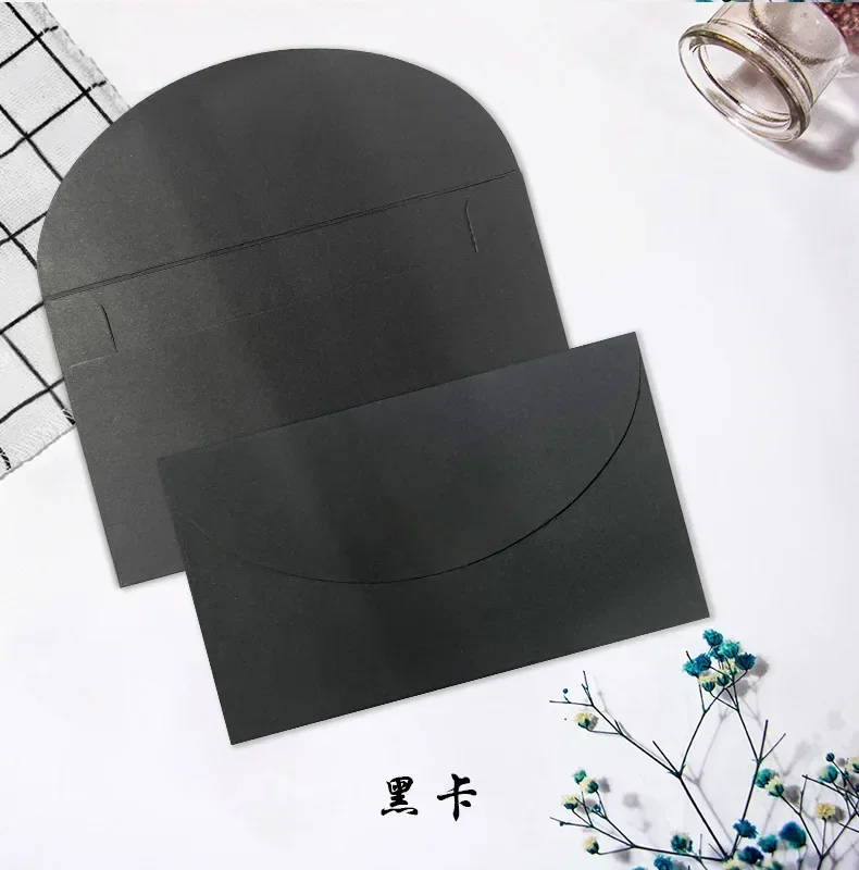 20pcs Paper Envelopes 10cm Small Kraft Paper Envelopes Simple Solid Color Envelopes Festival Gift Envelopes