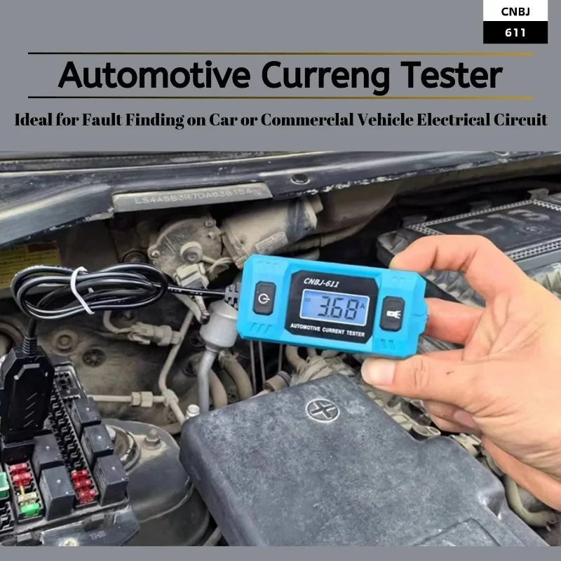 Car Circuit Tester Current Test Fuse Diagnostic Tool Range 0.01~19.99A Repair Detector Galvanometer  Accessories 12V Hot Sales