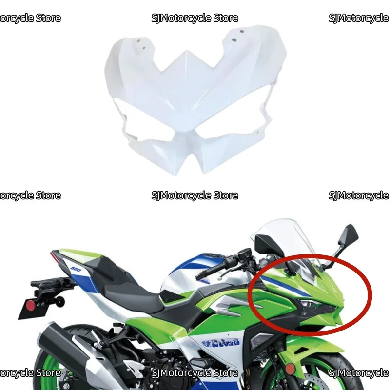 

Motorcycle Front Nose Headlight Cover Fairing Fit For Kawasaki Ninja500 Ninja 500 2024 2025