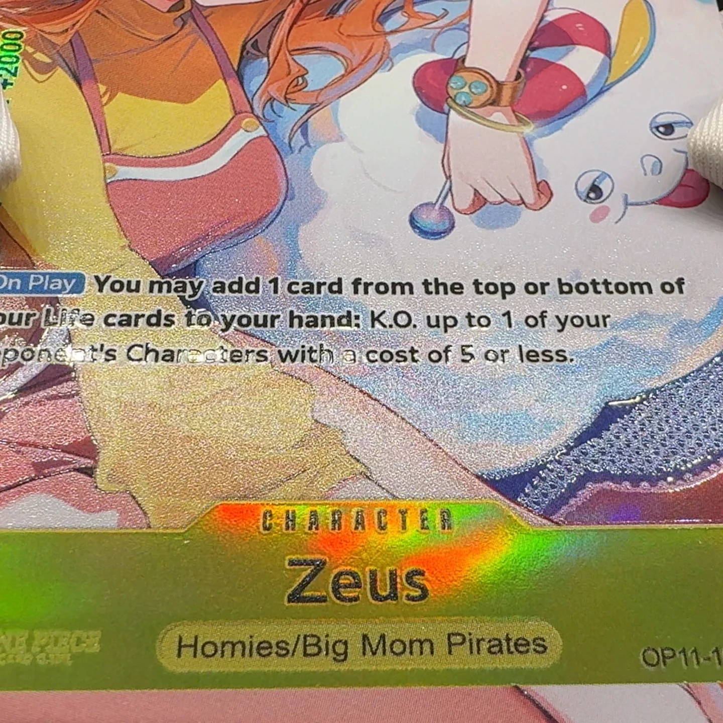 One Piece TCG Nami Zeus Rare Card OP11-106