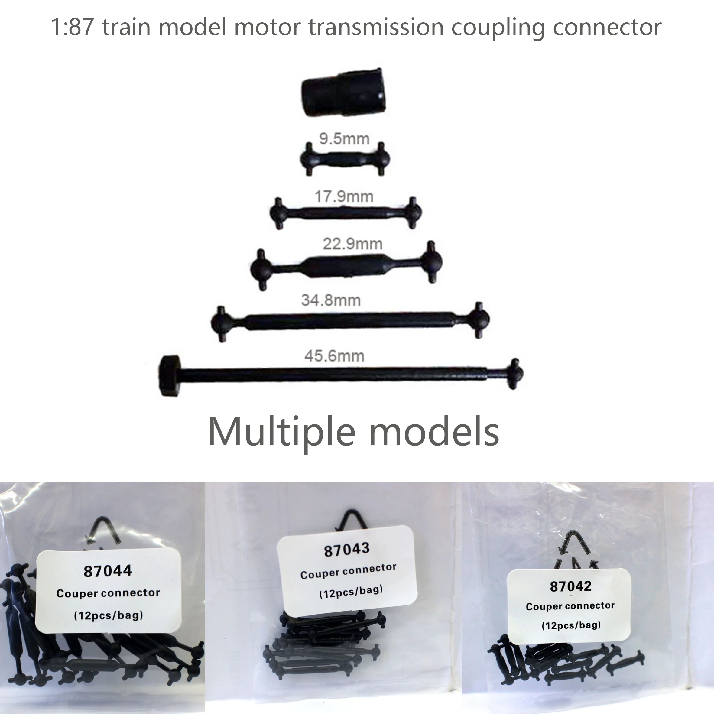 Ho ratio 1:87 train model motor transmission coupling connector train modification motor connecting rod