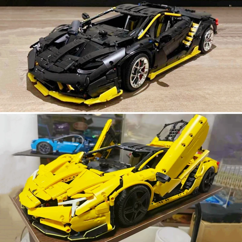 

IN STOCK Lamborghinil Centenario Hypercar 1:8 Sport Car Creative Technology Compatible MOC 39933 Building Blocks Bricks Toys