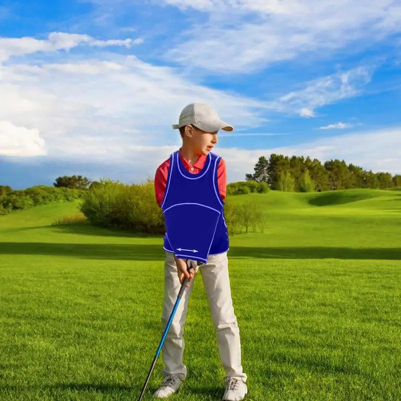 Golf Swing Training Vest With Arm Fixed Device Sleeveless Swing Correcting Shirt Polyester Correct Golf Swing Chicken Wing Vests