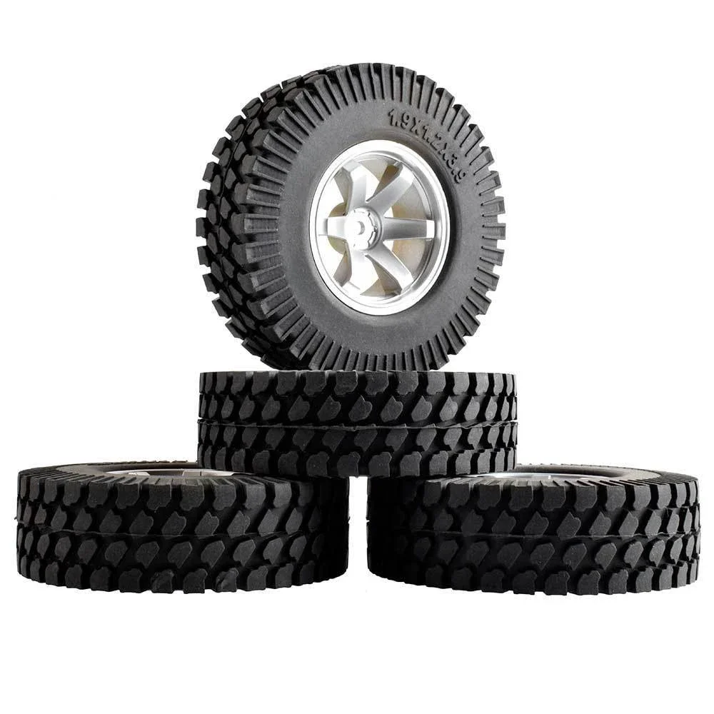 

RC 701-T133 1.9inch Rubber Diameter 98mm Tires 4P For 1:10 D90 RC 4WD Climbing Car