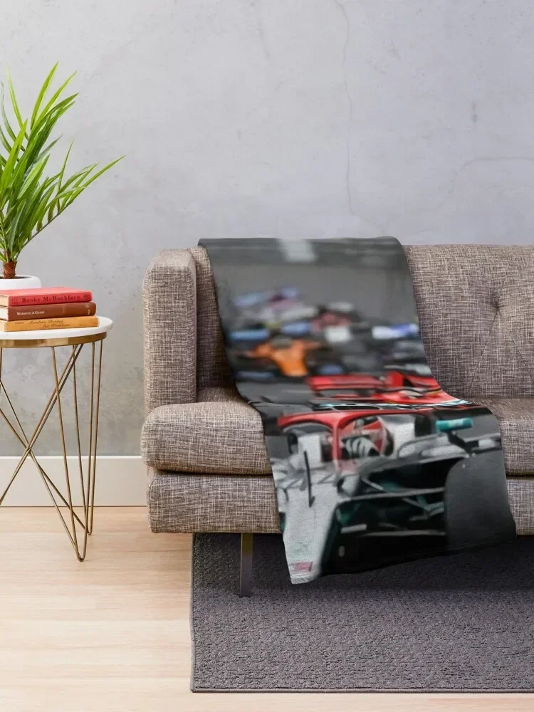 F1 Race Start Throw Blanket Weighted Blankets For Sofas Beautifuls warm for winter Plaid Blankets