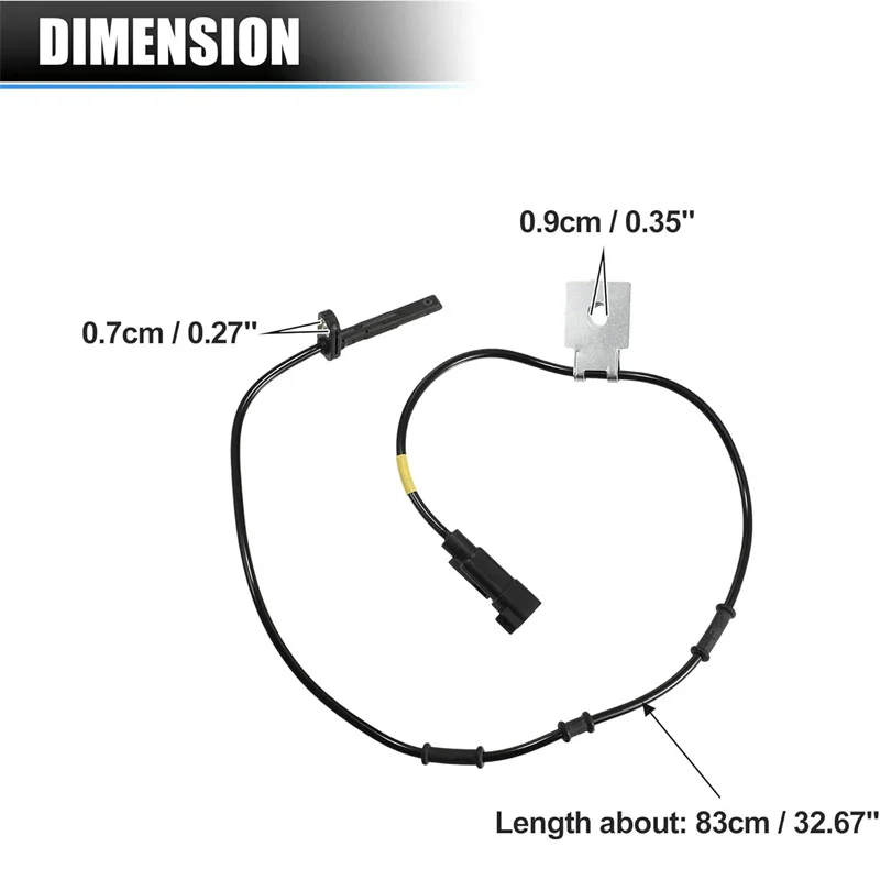 مستشعر سرعة العجلات ABS الأمامي الأيسر والأيمن البلاستيكي لسيارة تشيفي إكوينوكس جي إم سي تيرين 2010-2015 20811372 قطع غيار السيارات #3
