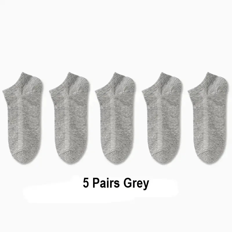 5/10/20/30 paar unisex casual effen kleur bootsokken dun ademend comfortabel anti geur zweetabsorberende enkelsokken voor mannen vrouwen