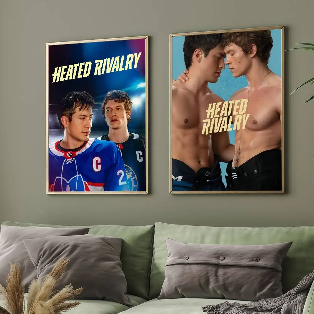 Popular TV Heated Rivalry Poster Suitable For Home Living Room Bedroom Office Bar Wall Decoration Sticker