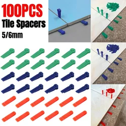 Sistema de nivelación de azulejos de 100 piezas, Clips espaciadores de azulejos para suelo y pared, espaciadores de nivelador, ajustador de localización, herramienta de construcción de colocación