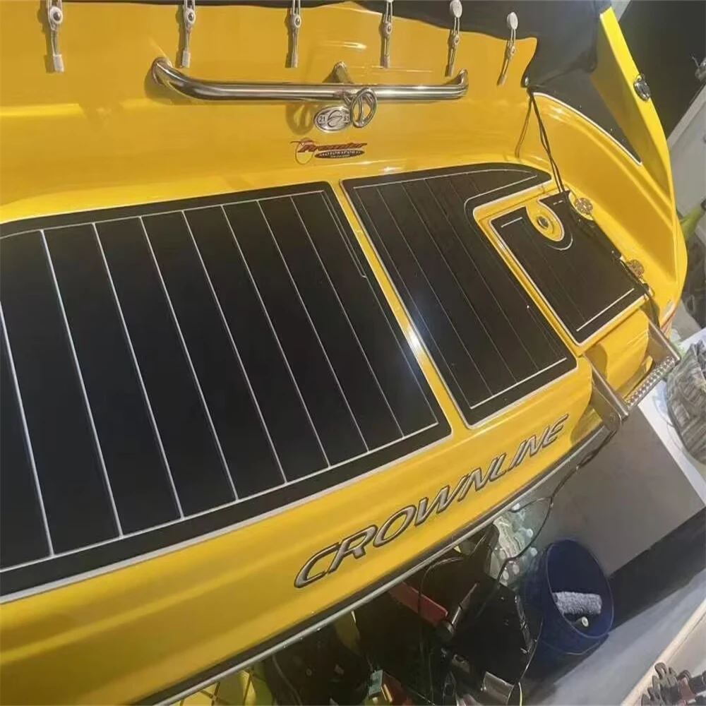 

2018 Chaparral 227 Sunesta Платформа для плавания Лодка для кокпита Напольный коврик из пены EVA из тикового дерева