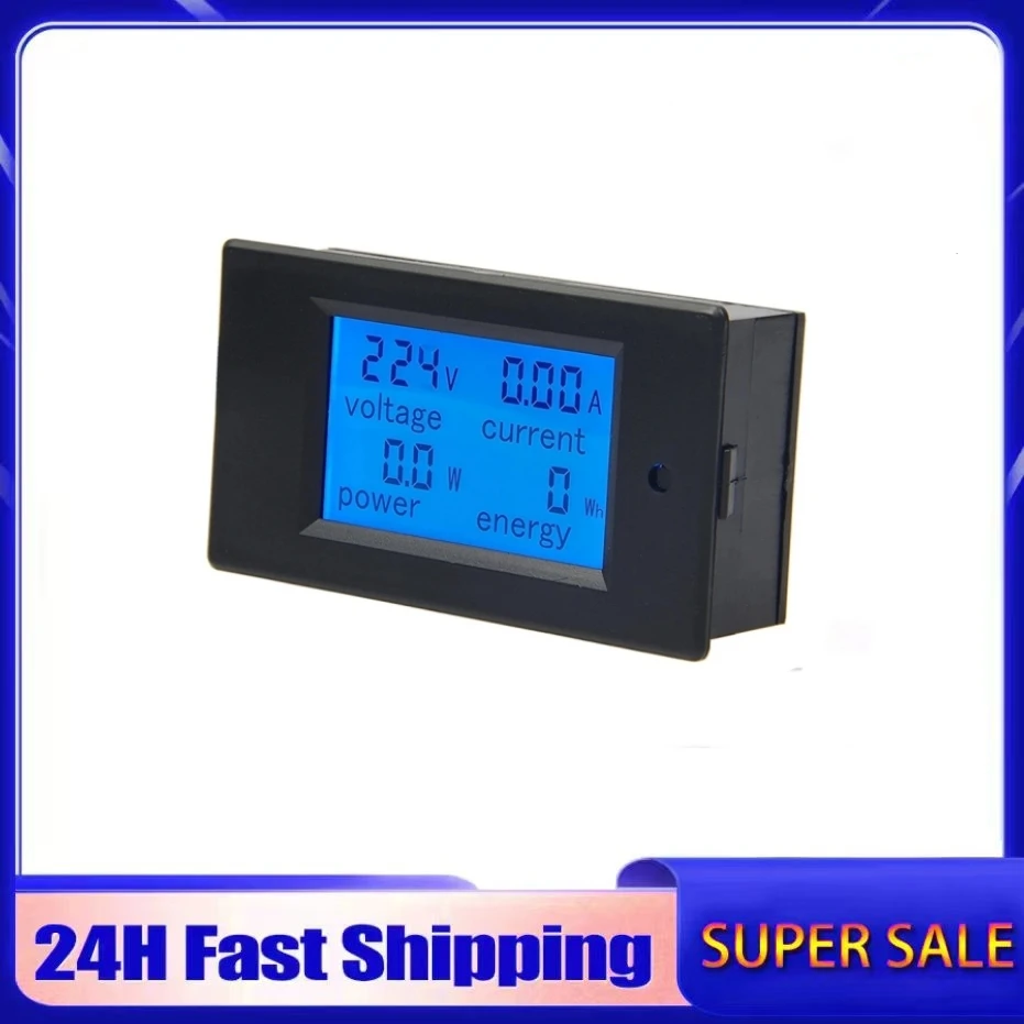 PZEM-021 AC Single Phase Digital LCD Ammeter Voltmeter 80-260V 20A 4IN1 Electric Volt Amp Meter Power Kwh For Homekit