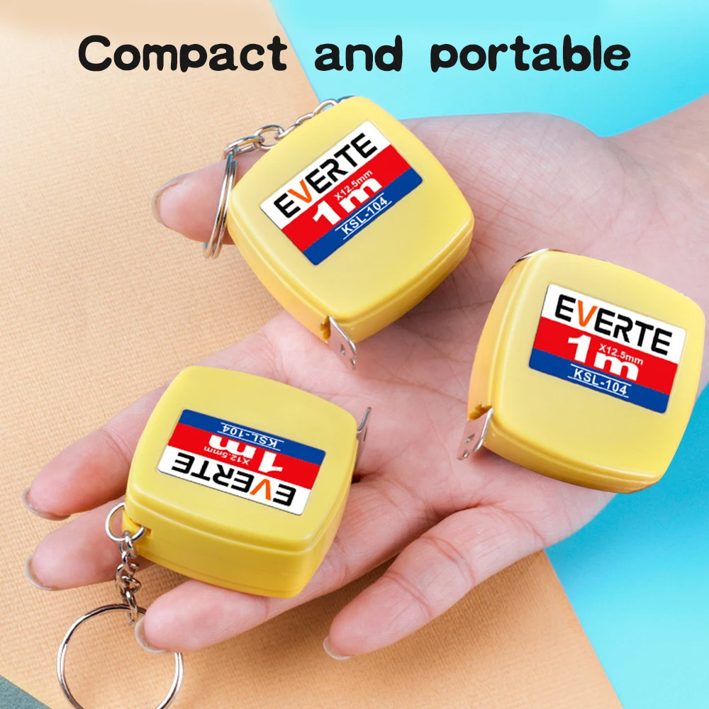 2pcs Retractable Soft Ruler Tape Measure With Keychain BodyMeasuring Tape Mini Portable Sewing Tailor Cloth Ruler