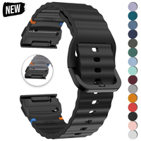 26mm 22mm Silicone Strap For Garmin Fenix 8 E 7 7X 6X Pro 5XPlus Epix Pro Gen 2 47mm 51mm/Enduro 3 QuickFit Watchband Bracelet
