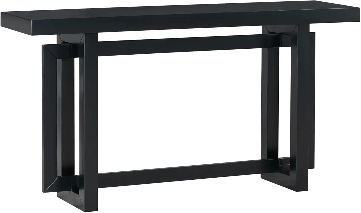 Black Console Table, Black Entryway Table Wood Minimalism Industrial Style Sofa Table Entryway Table Side  Display