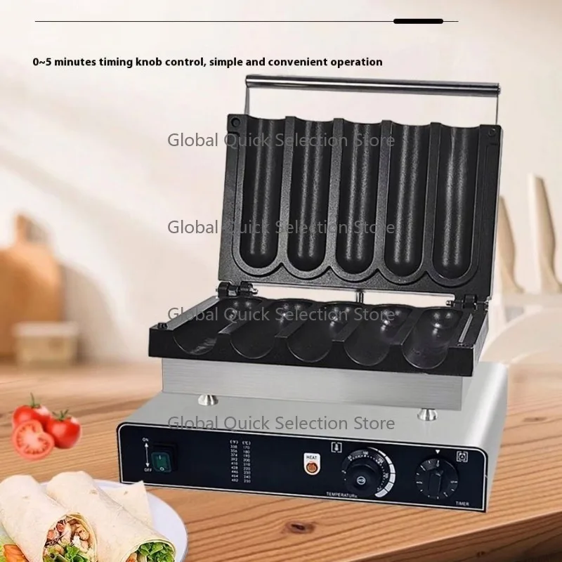 Commercial Electric Mexico Chicken Wraps Toaster Barbecue Burrito Baker Machine Non-stick Chicken Burrito Heating Machine