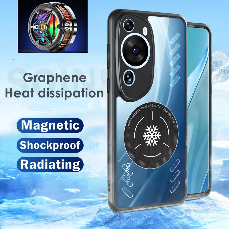 

Cooling Cases for Huawei P60Art P60 Pro P60 radiating Full Protection Shell Shockproof Cover for Huawei P60 Art Heat dissipation