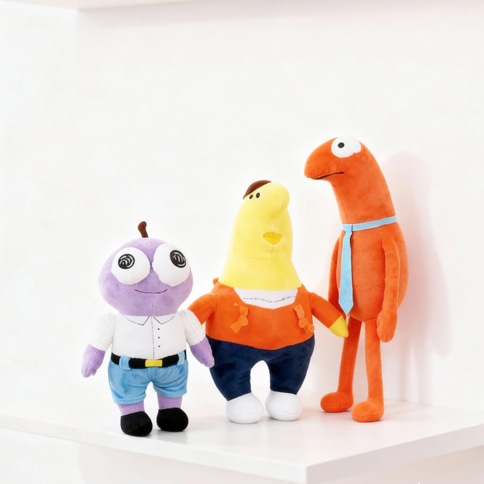 Simpatici amici sorridenti morbidi giocattoli di peluche Cartoon Anime bambole cuscino periferiche giocattolo animato felice per bambini giocattolo regalo di compleanno