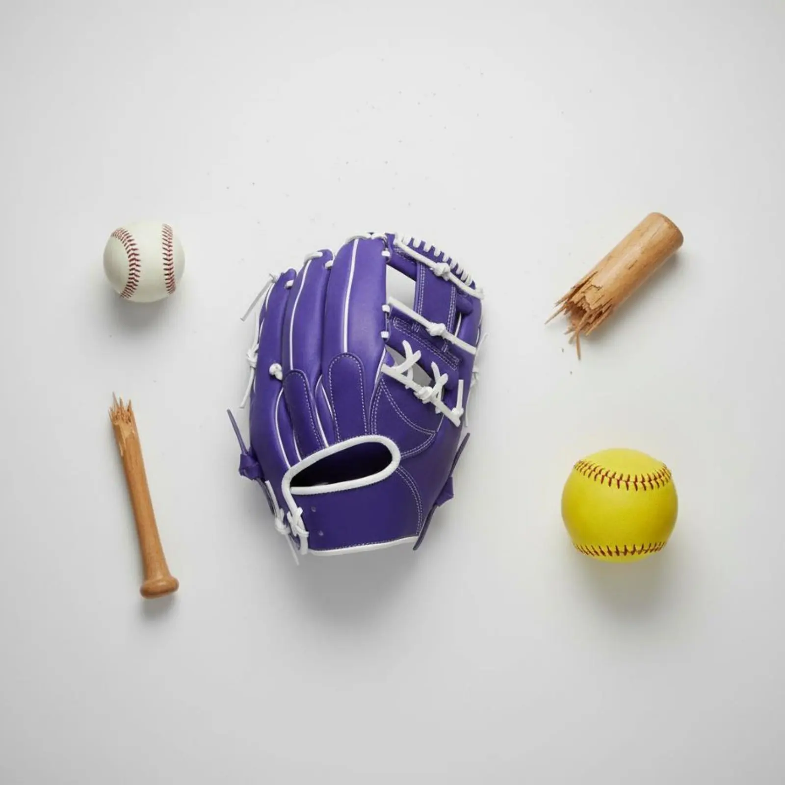 

Soft Leather Leather Glove Long-Lasting Lavender Ballgame Glove Leather Ballgame Glove Ready to Play Sports Equipment Reinforced