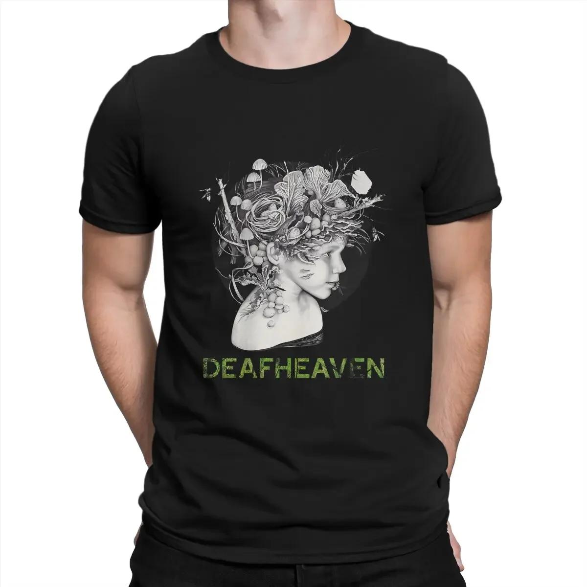 Wild Girl Men T Shirt Deafheaven Vintage Tees Short Sleeve Crew Neck T-Shirts 100% Cotton Original Clothing