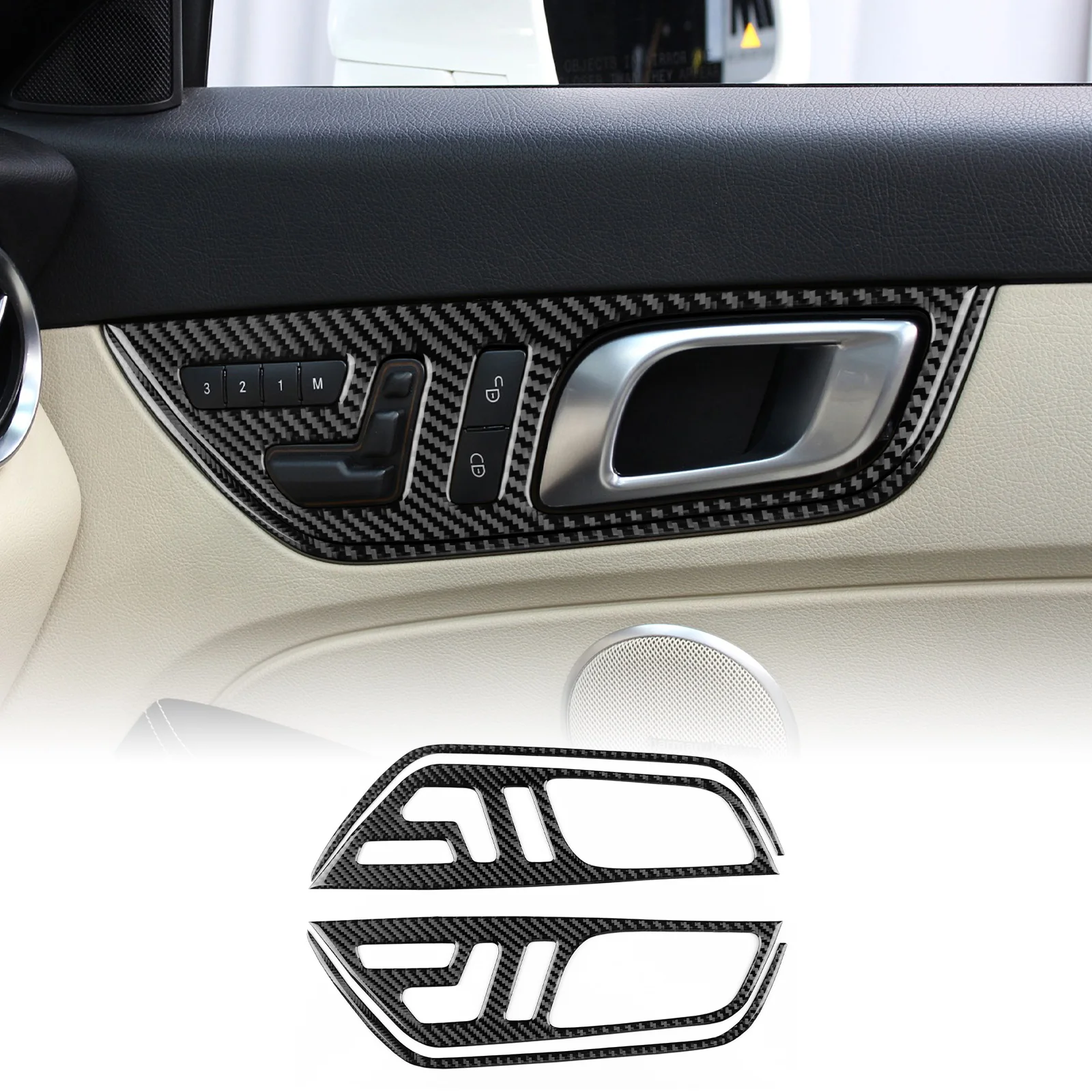 

Carbon Fiber Interior Door Trim For Mercedes Benz SLK R172 2011-2015 SLC 2016-2020 Car Accessories Auto Styling Decoration
