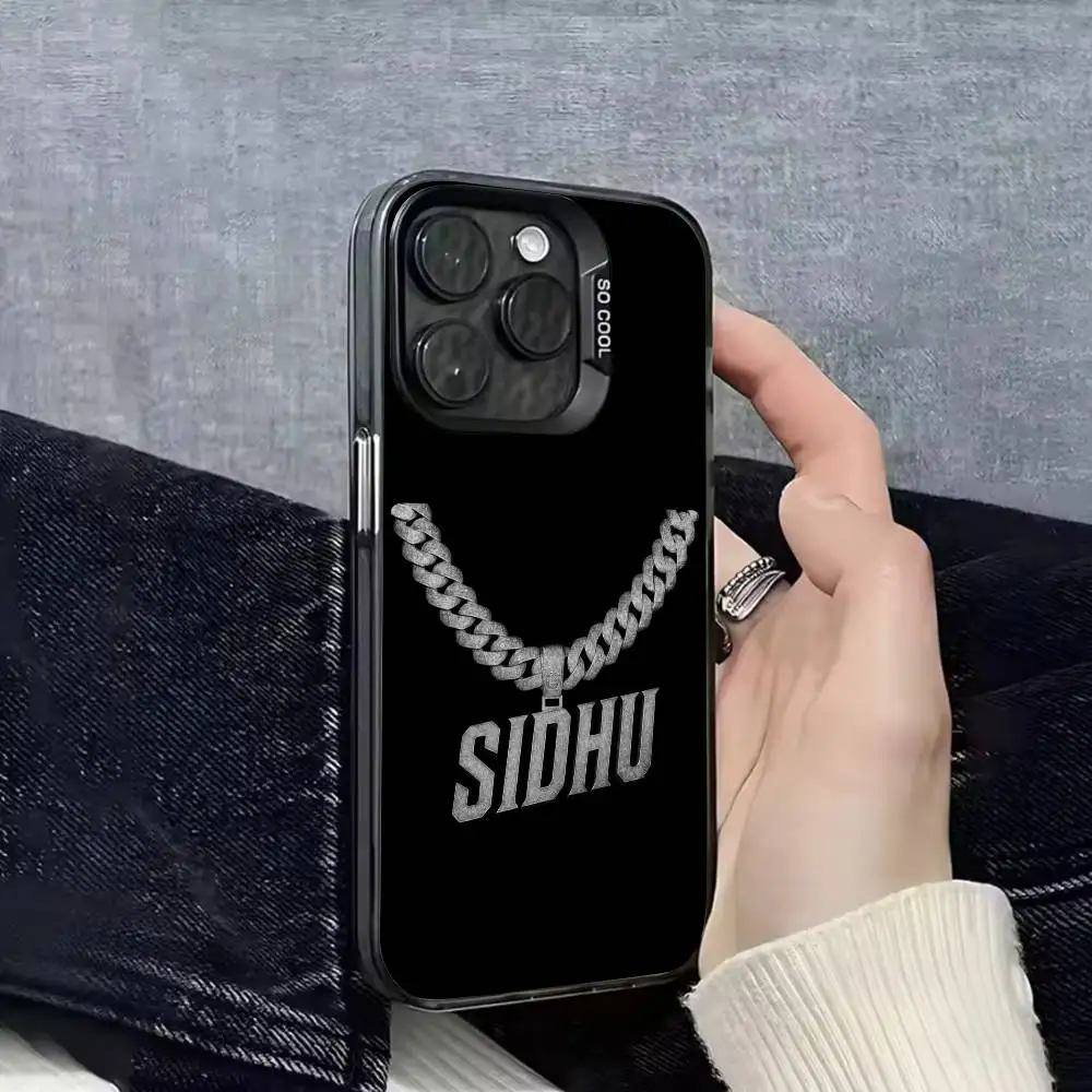 حافظة هاتف S-Sidhu Moose Wala بدون اسم FBX 1 لهاتف iPhone 17,16,15,14,13,12,11,Pro,Max,Plus,E,Air,Mini Black IMD #6