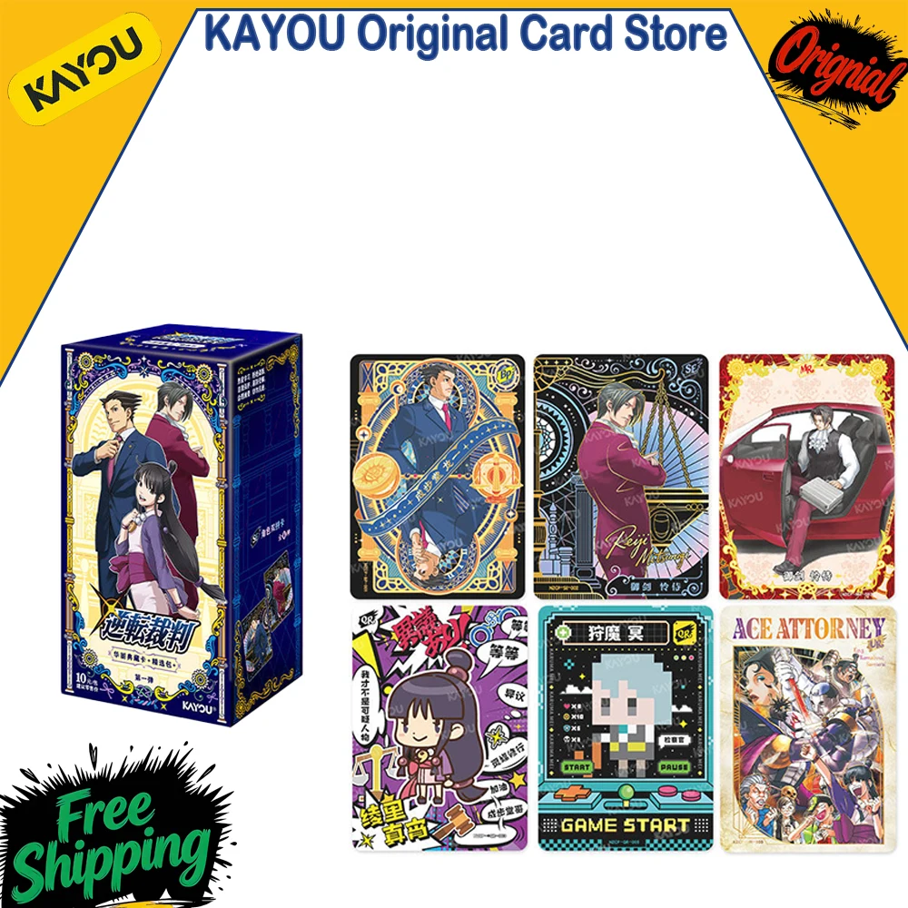 

KAYOU Genuine Ace Attorney First Edition Deluxe Collector's Card Selection Pack Anime Collectible Cards Toys Birthday gifts