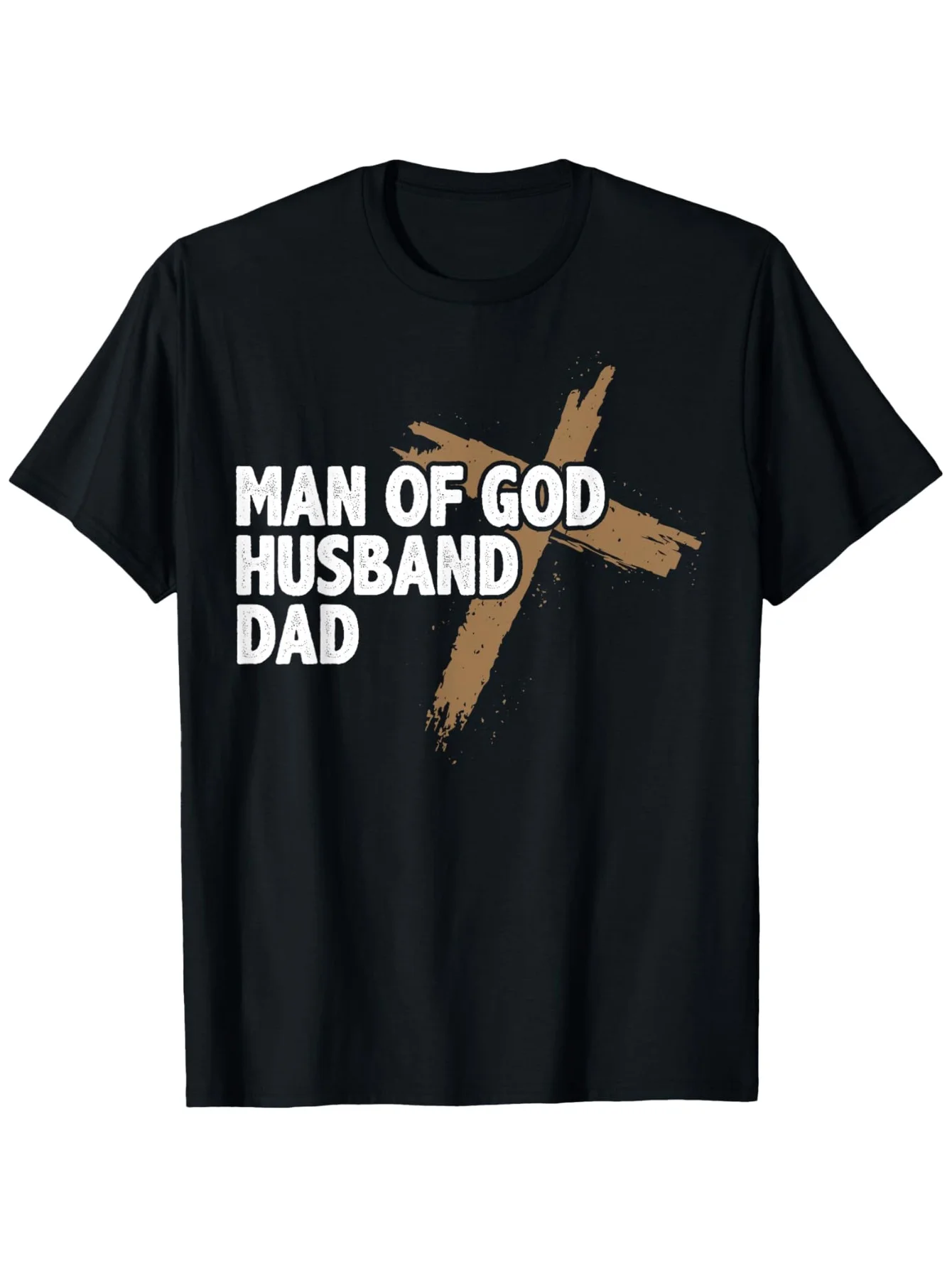 

Man of God Husband Dad T-Shirt - Christian Faith Tee for Men Premium Cotton Great Gift