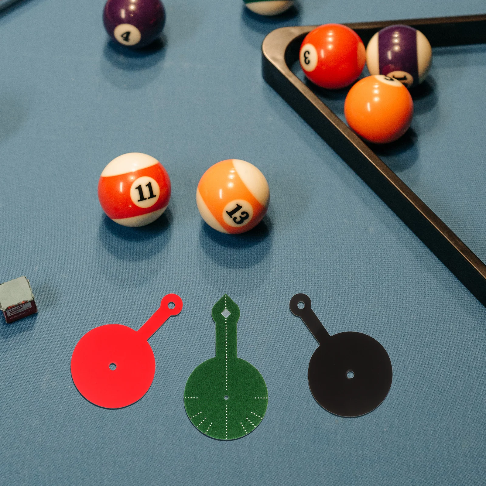 

3 Pcs Billiard Aim Trainer Cotton Aiming Practice Pad Pool Table Mat Stickers Training Tool for Accuracy Improvement