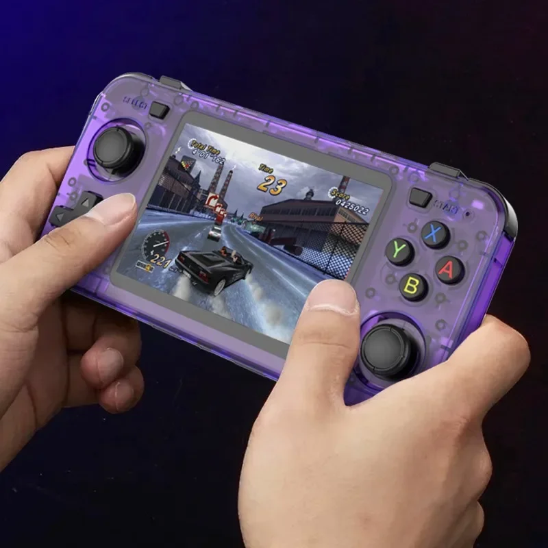 

R36H 64G/128G Retro Handheld Game Console 3.5 Inch IPS Screen Open-Source Linux System Portable Classic Video Player Game