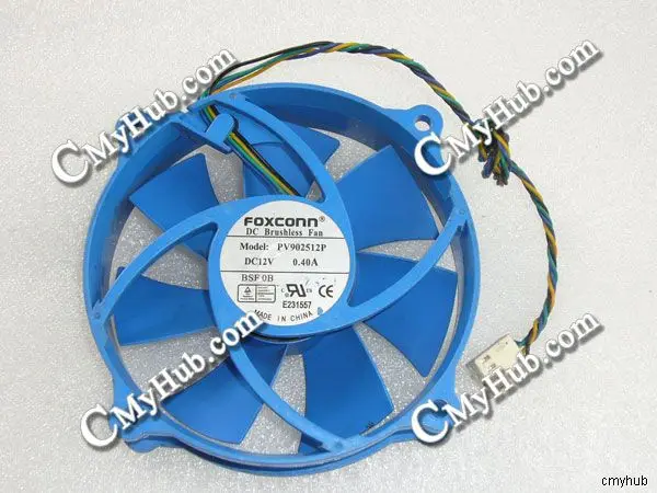 For FOXCONN PV902512P DC12V 0.40A 9225 92X92X25MM 4pin Cooling Fan PV902512P