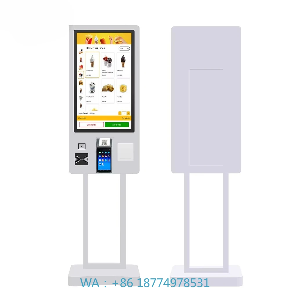 Scanner Self-Service Payment Ordering Kiosk Machine 43 Inch Automatic Self Service Kiosk Payment Terminal Kiosk Printer Qr Code