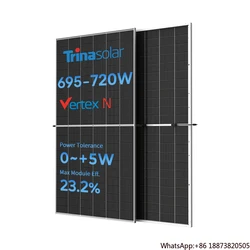 Tier 1 Longi Jinko Manufacture EU Stock 715w Solar Panels Double Glass 1000W High Quality 720W 700 Watt Solar Panel