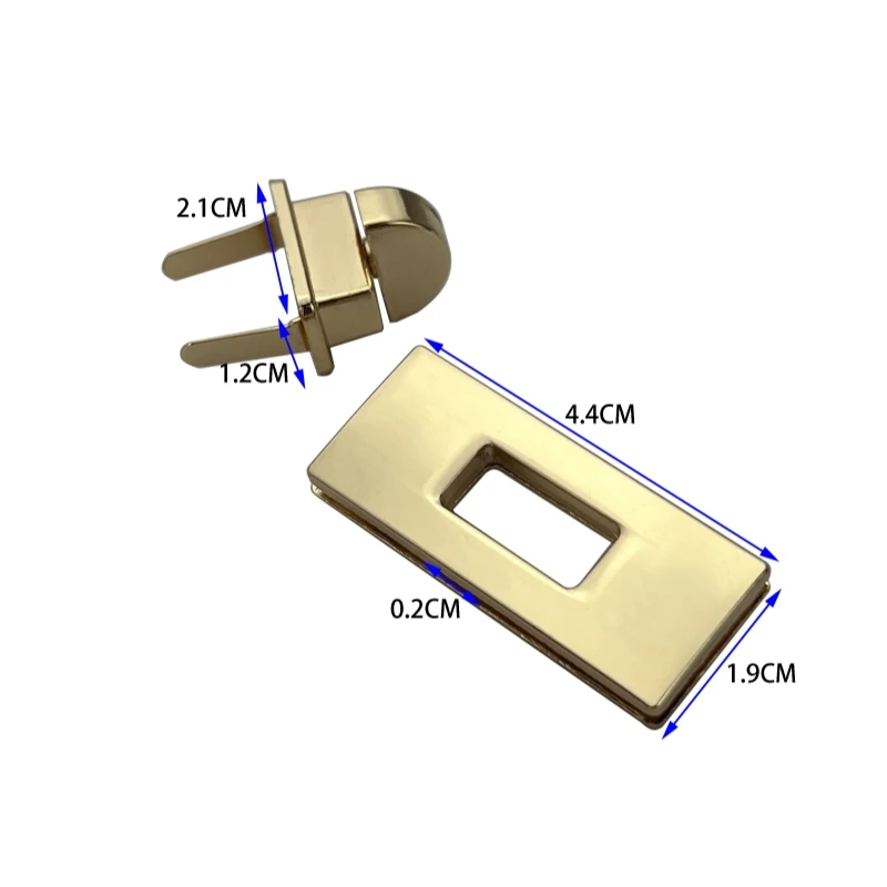 Turn Lock Twist Locks for Handbags Purse Metal Clasp Plated Fastener Bags Hardware  Accessories
