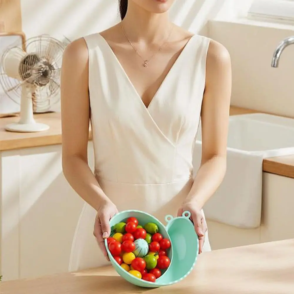 

Новая мийка для овощей в форме улитки, автоматическая вращающаяся миска для мытья фруктов с героями мультфильмов, мийка для ягод, спиннер, миски