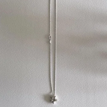 Simple Trendy Star Hollow Choker Necklace Pendant Neck Jewelry Accessories Women Men's Fashion Party Chain Necklace 2