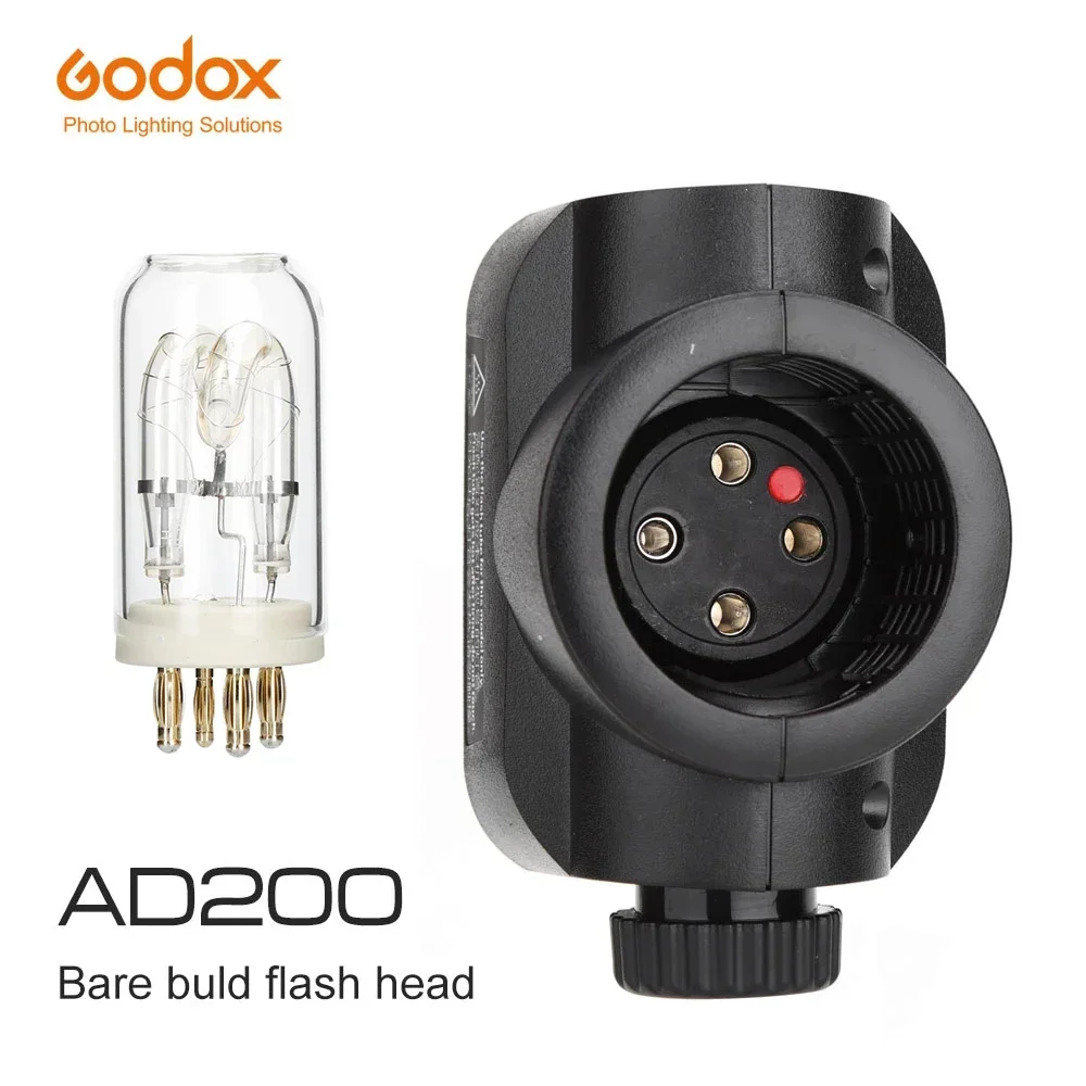 Godox H200J Flash Head for AD200 AD200PRO AD-FT200 200W FlashTube Bare Bulb Speedlight Flashes Photography Accessories