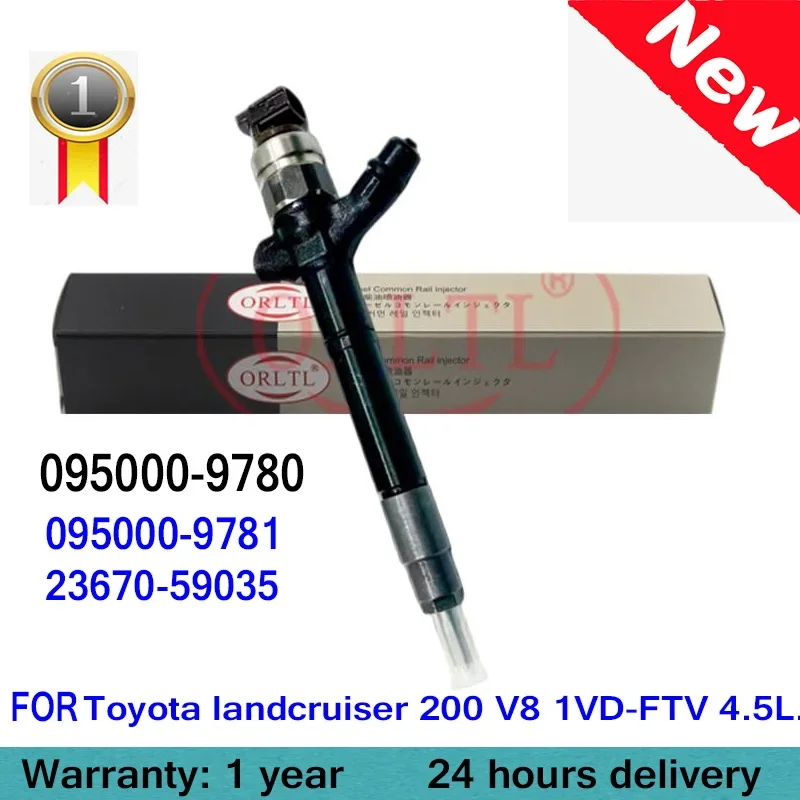 

0950009780 23670-59035 095000-9780 095000-9781 095000 для Toyota andcruiser 9780 V8 1VD-FTV 200 л подлинный топливный инжектор